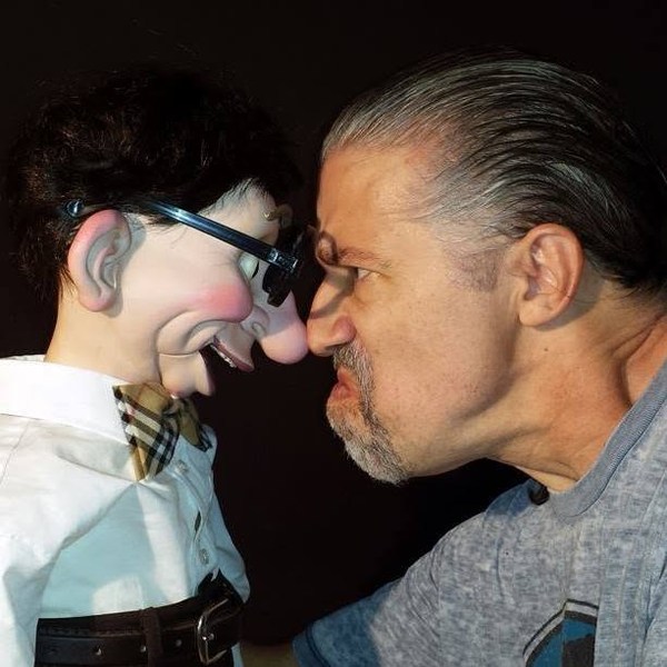 Chance Wolf holding a Selberg figure